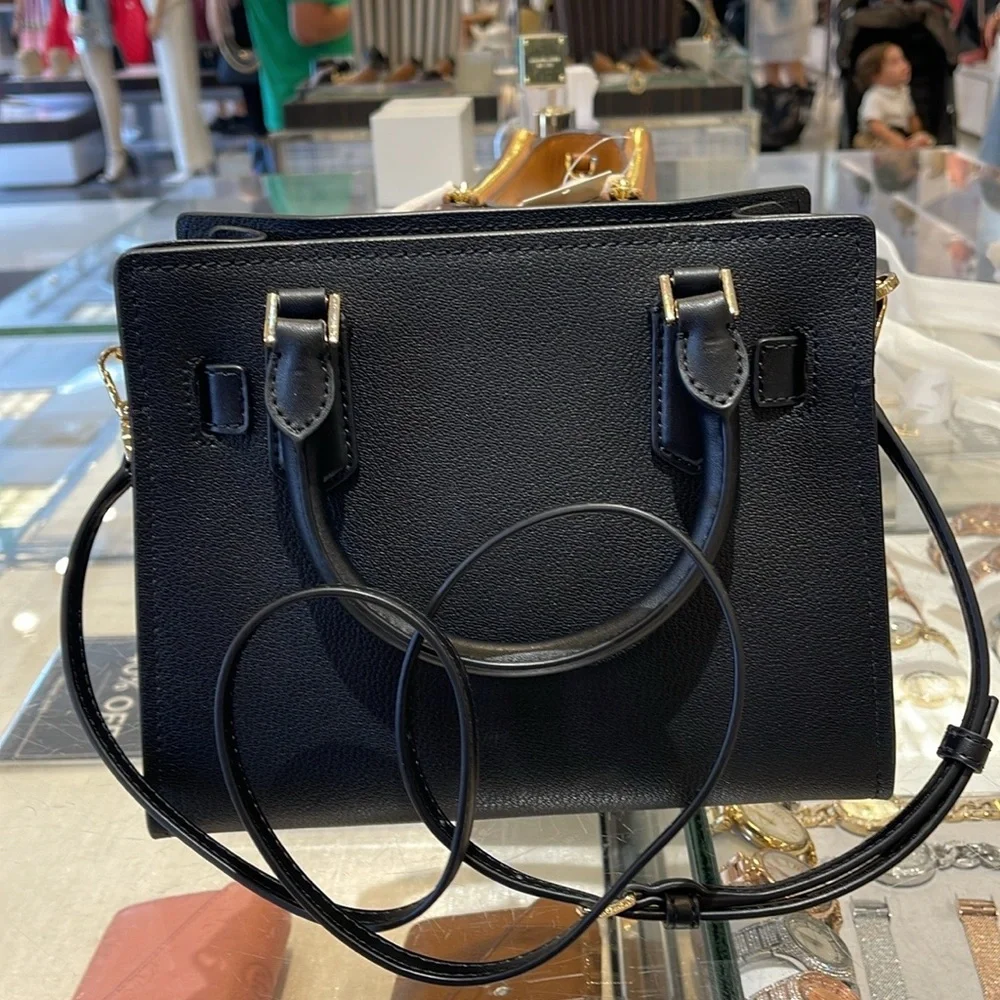 Michael Kors
Hamilton Small Satchel Leather
Color: Black Multi 
NWT - Picture 11 of 16